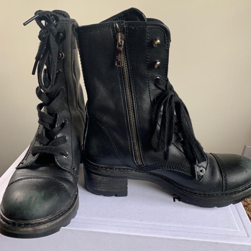 Prada bomber boots